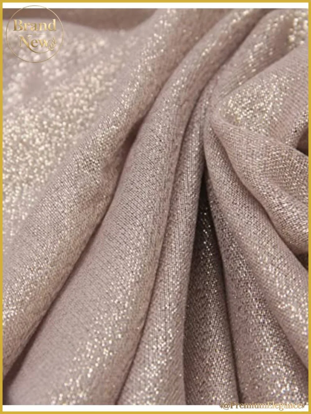 Metallic Sparkling Evening Shawl Lightweight Wedding Wrap for Party